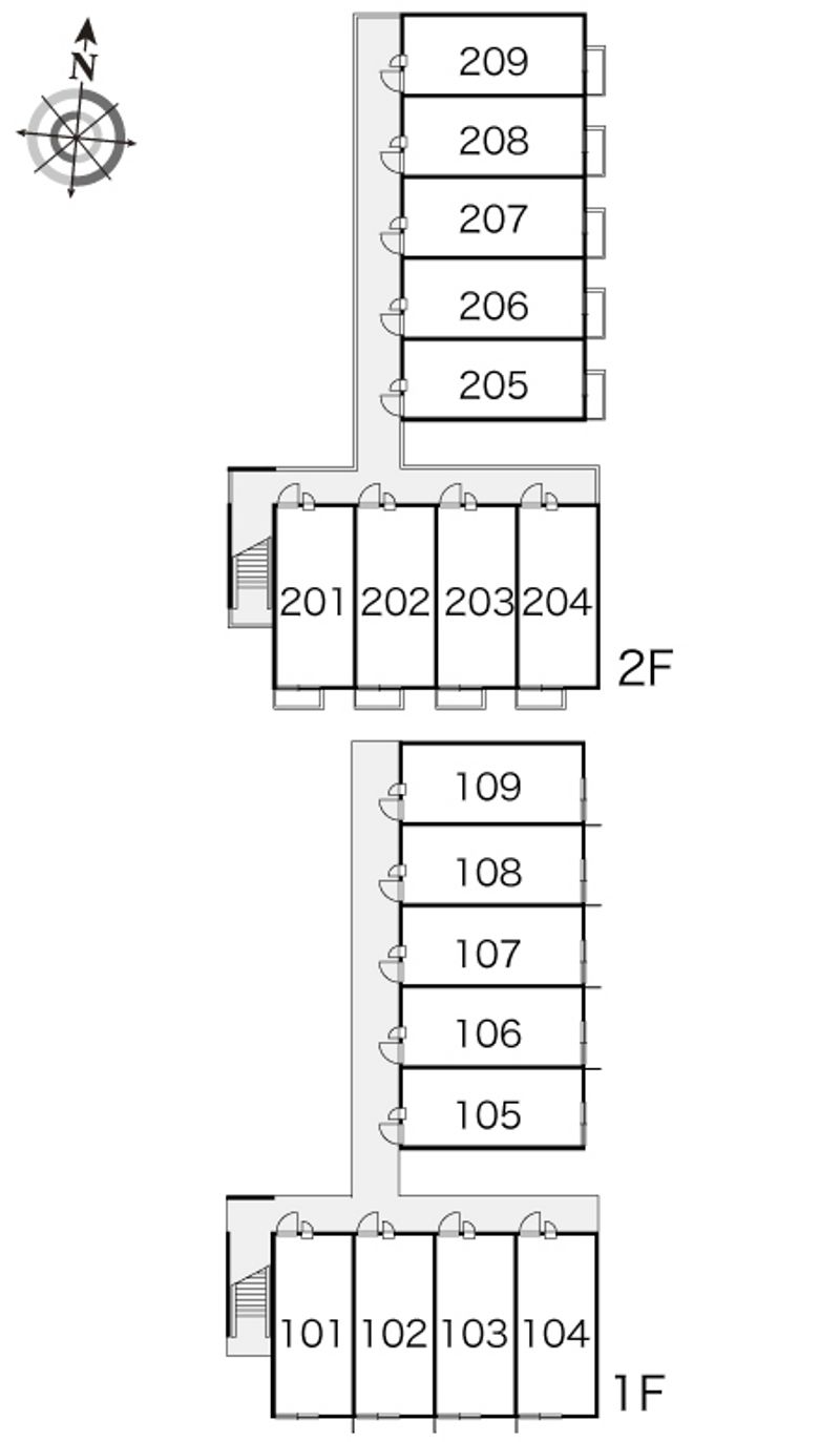 レオパレスＭⅡ 間取配置図