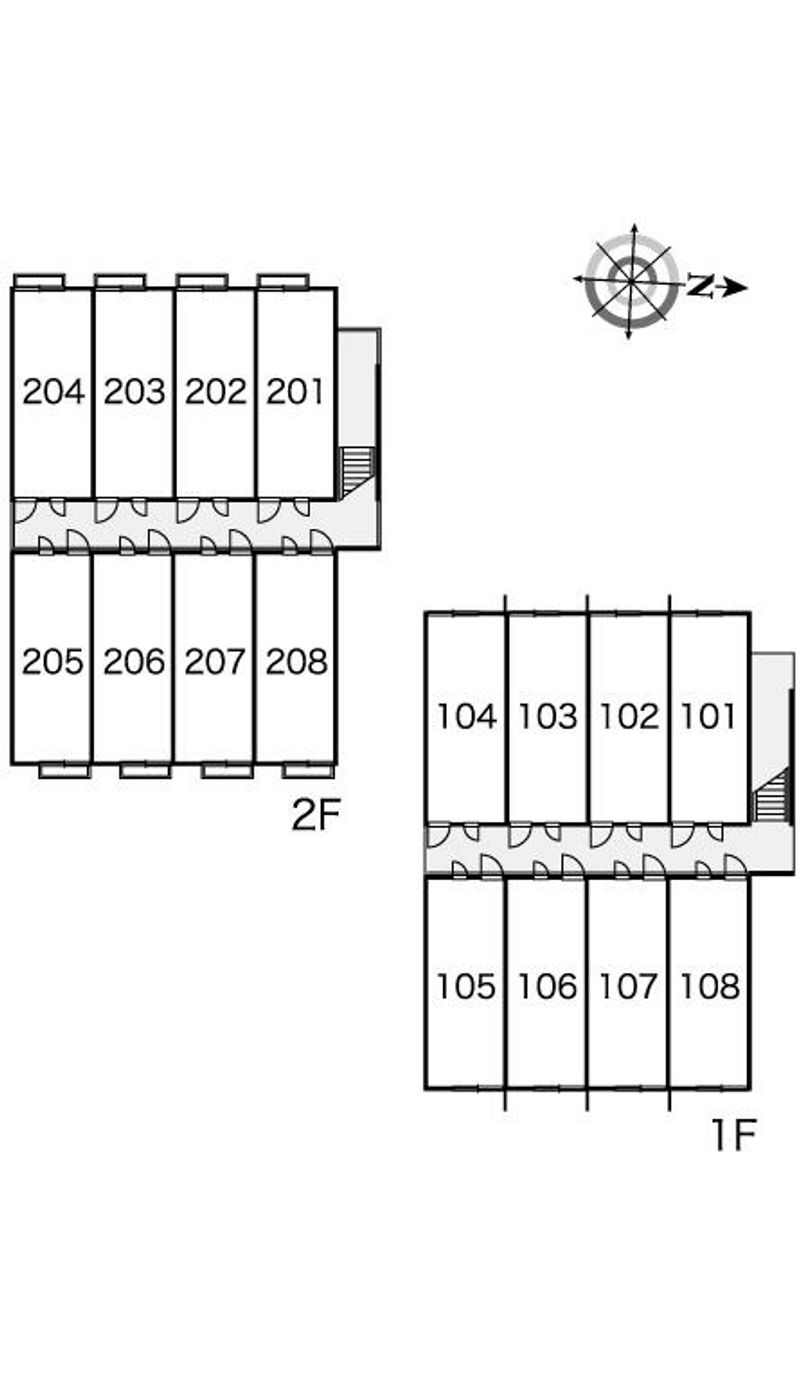 レオパレスアクティⅡ 間取配置図