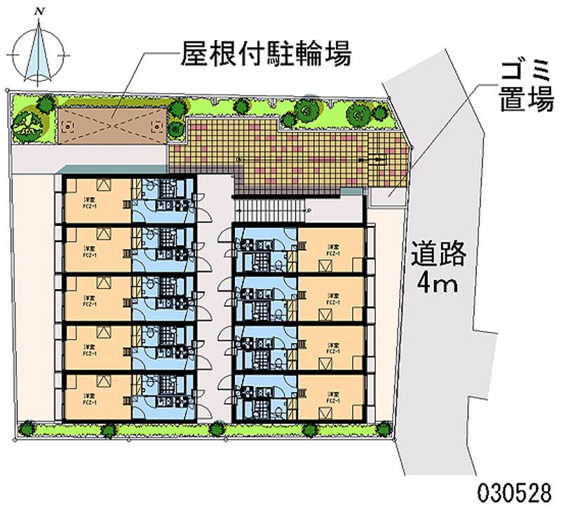 レオパレスＵＣＨＩＤＡ 区画図