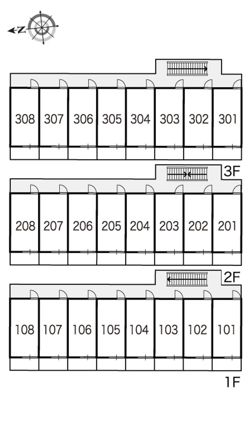 レオパレスヴィラ 間取配置図