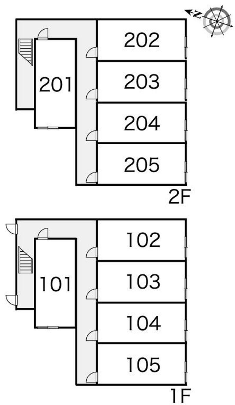 レオパレスエイトファイブ依田 間取り配置図