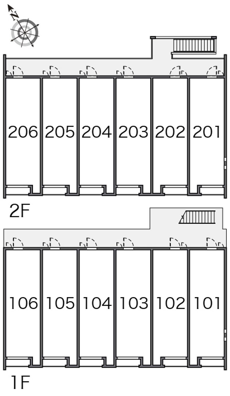 クレイノＨＡＮＡ 間取り配置図