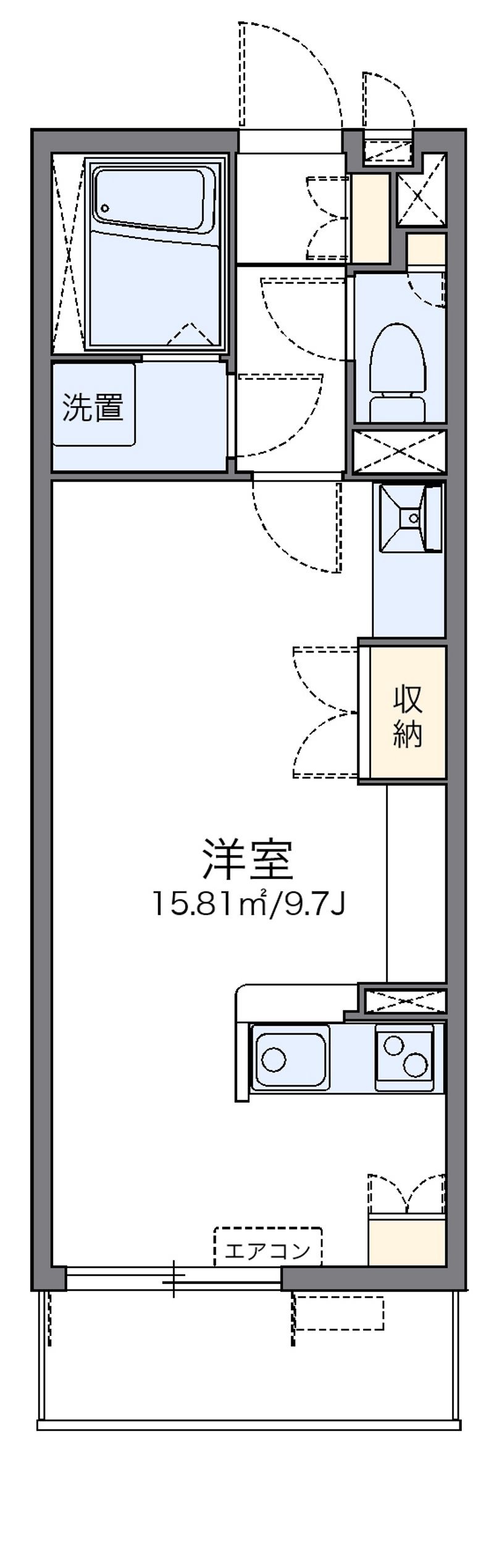 レオネクスト天神南 間取図