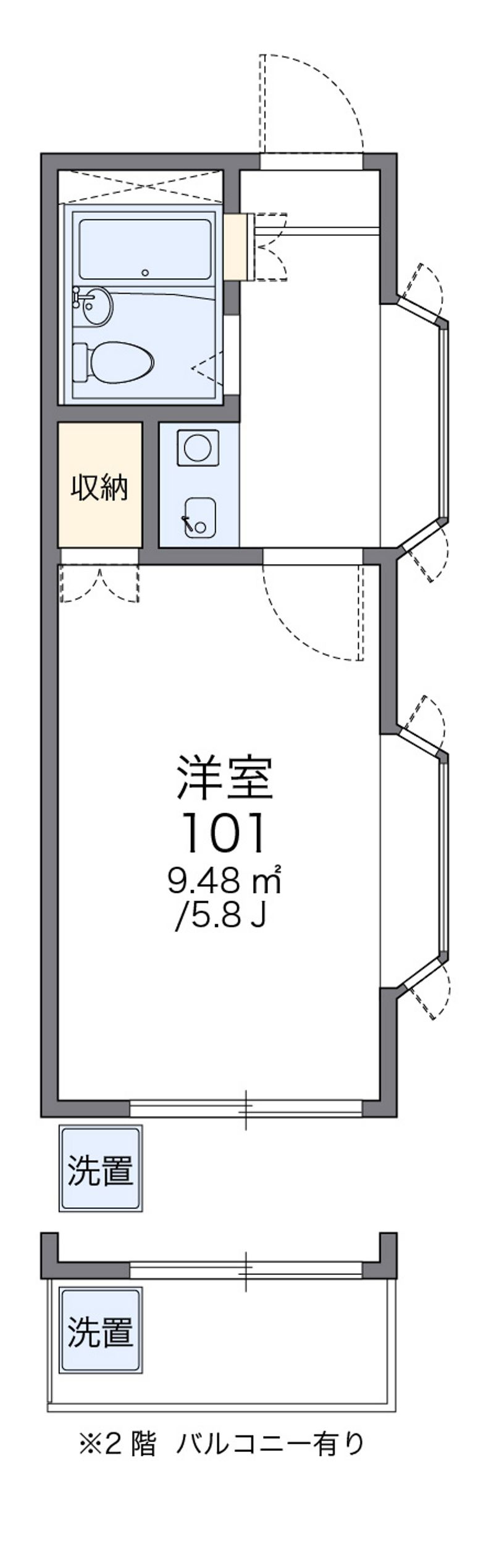 レオパレスＤＡＩ 間取図