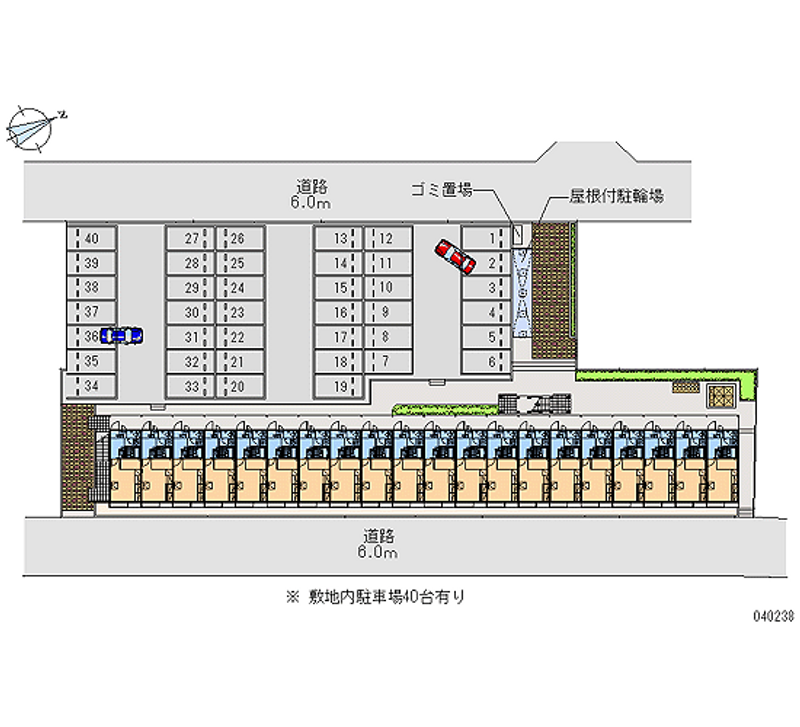 レオパレス波岡弐 月極駐車場