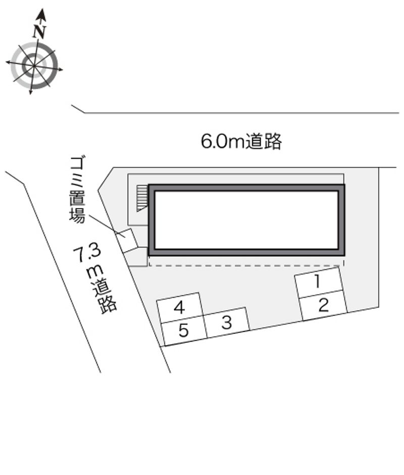 レオパレス上北台 配置図