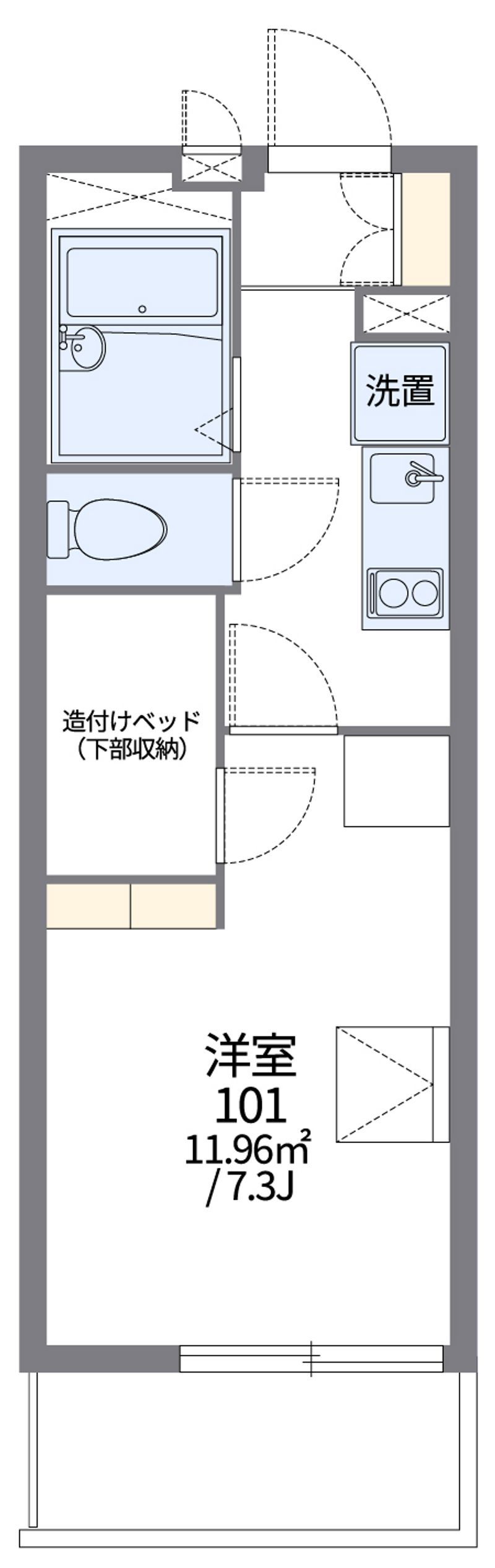 レオパレスときわ荘 間取図