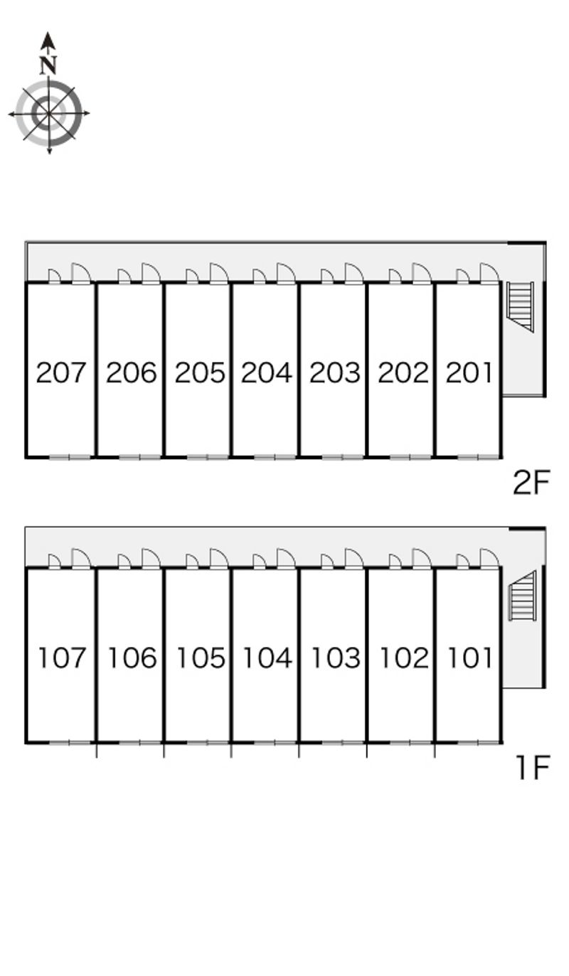 レオパレスコスモス 間取配置図