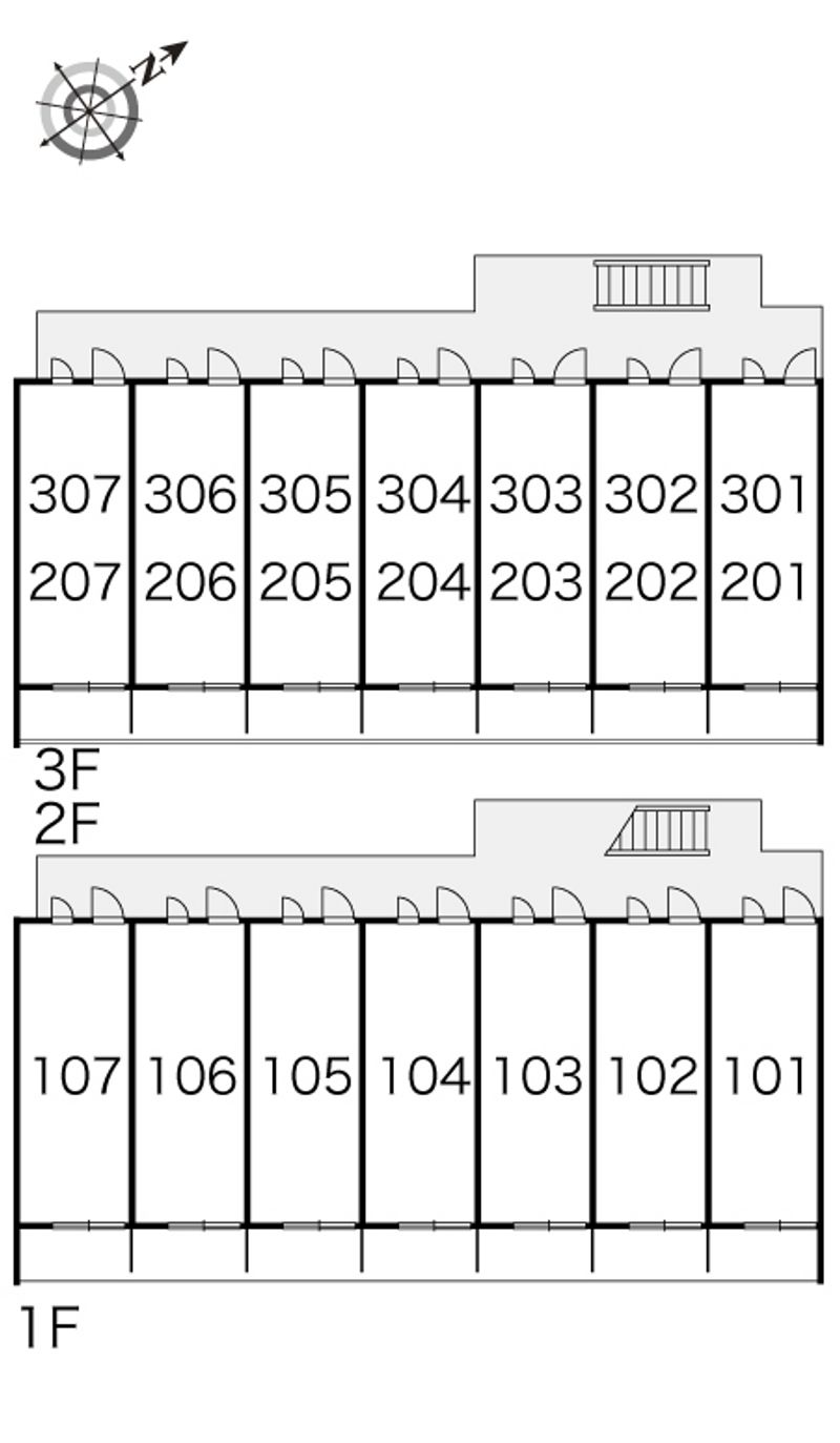 レオパレス諏訪 間取り配置図