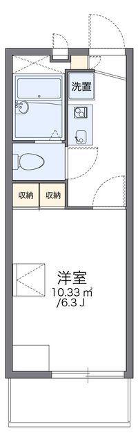 レオパレス花水木 間取り図