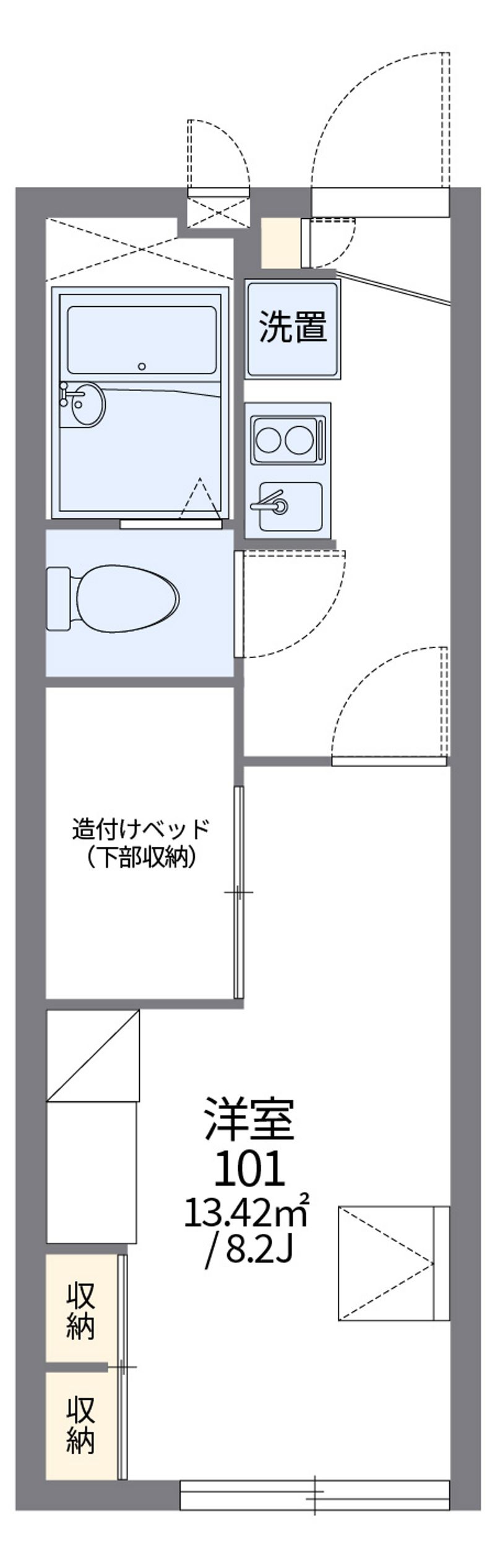 レオパレス野田 間取図