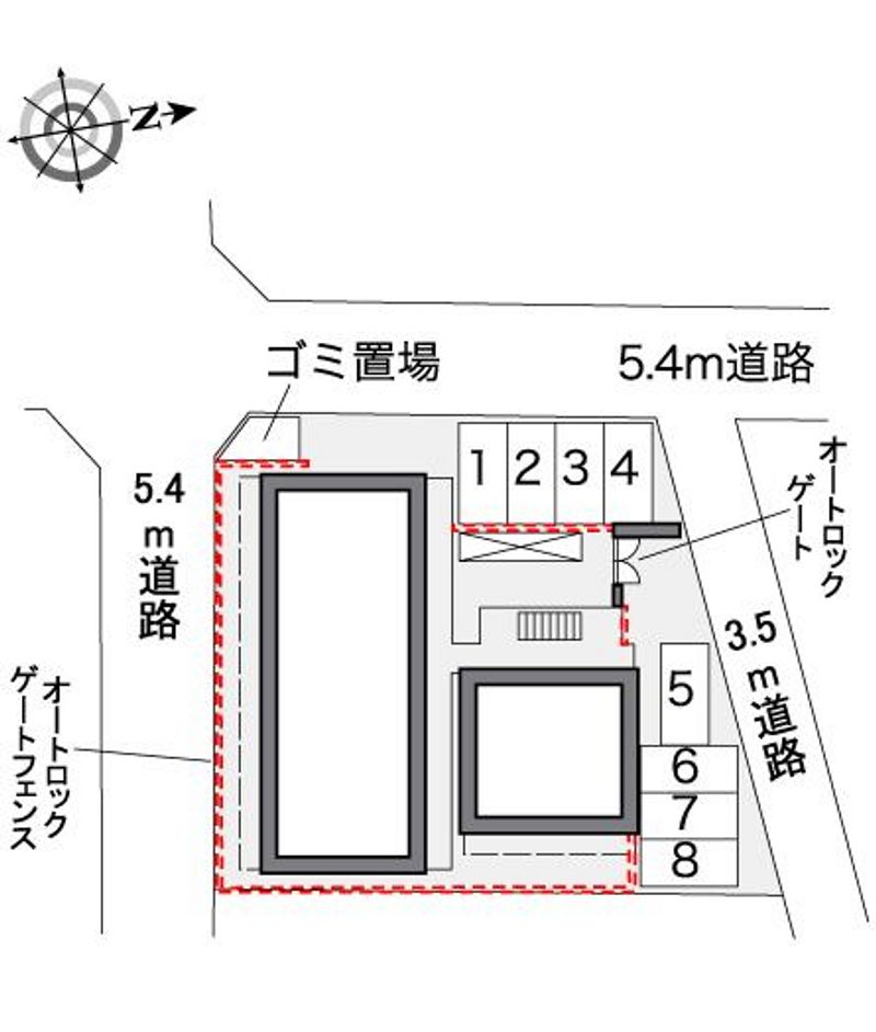 レオパレスセントラルアイ 配置図