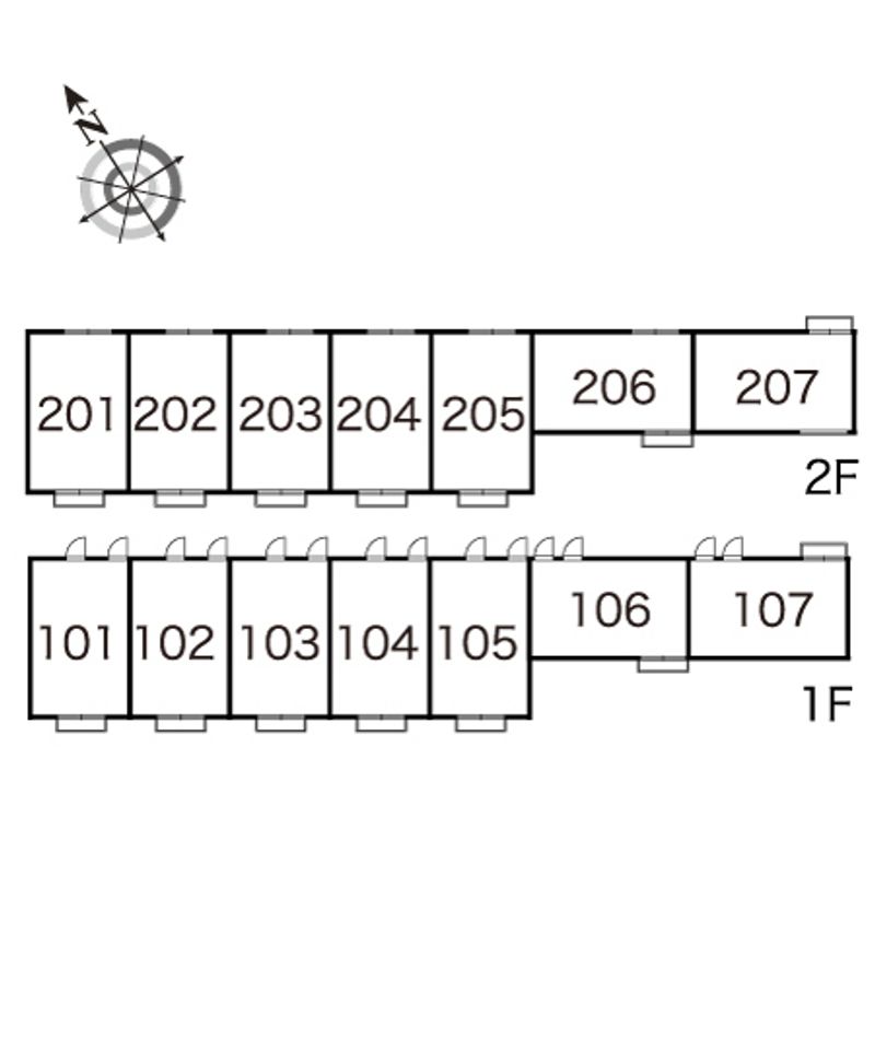 レオパレスジュリアン 間取配置図