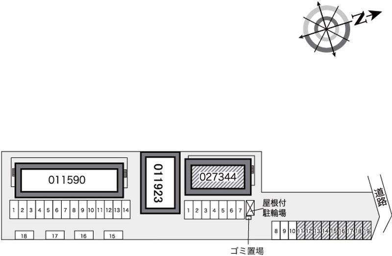レオパレスマリンⅢ 配置図