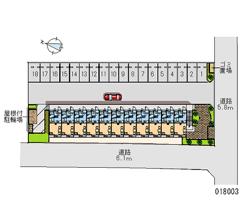 18003 Monthly parking lot