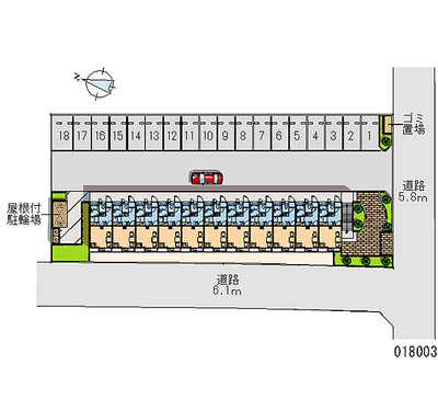 18003 Monthly parking lot