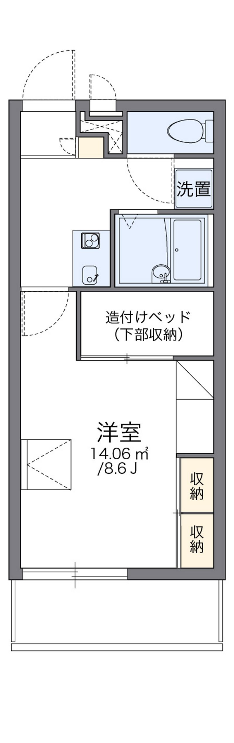 レオパレスＲｉｏ　ムコガワ 間取図