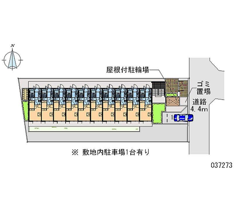 レオパレスエスポワール今里 区画図