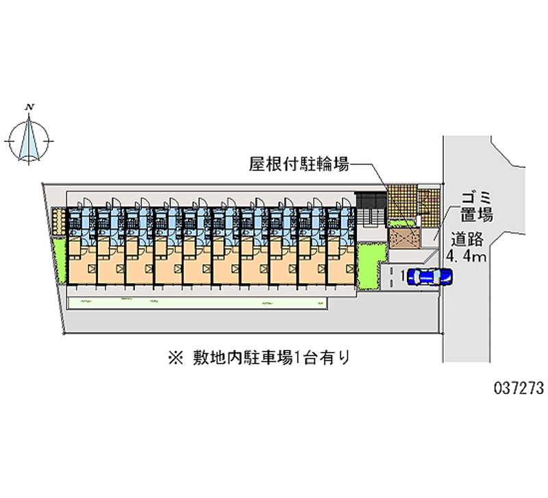 レオパレスエスポワール今里 月極駐車場