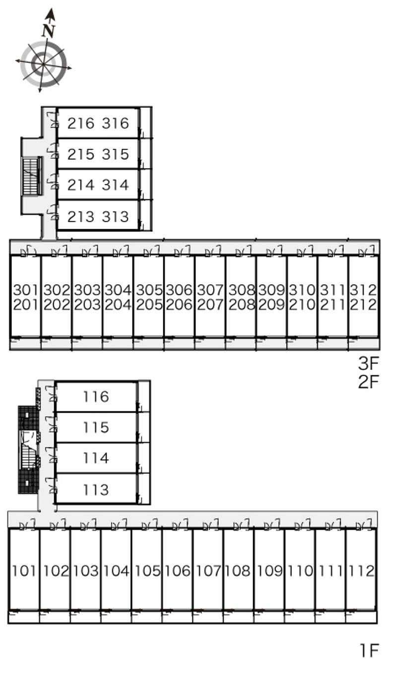 レオパレス藤見 間取配置図