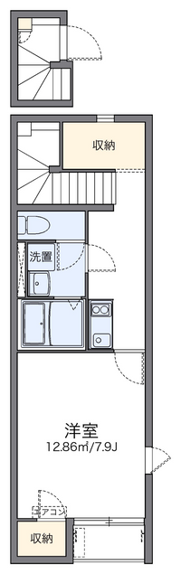 レオネクスト袖広２号棟 間取り図