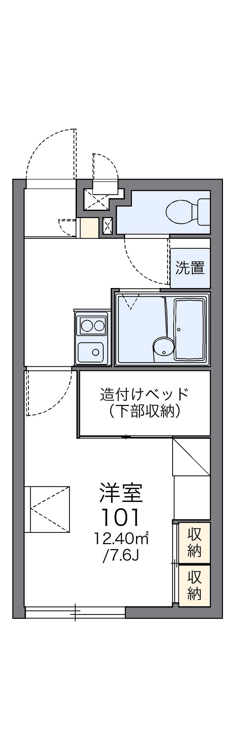 レオパレス松本Ⅰ 間取図