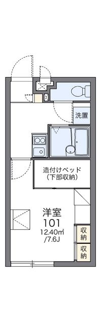 レオパレス松本Ⅰ 間取り図