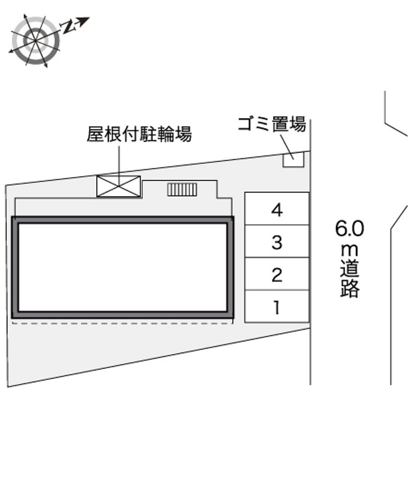 レオパレスグランデームケイ 配置図
