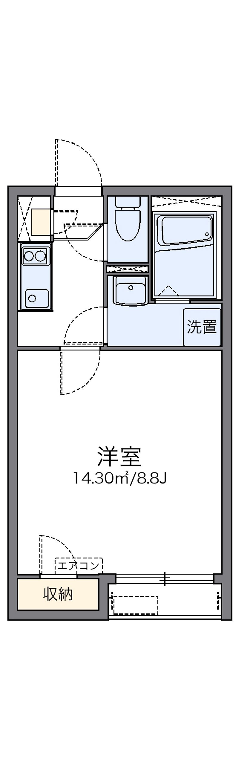 レオネクストヴィラ駒井 間取図