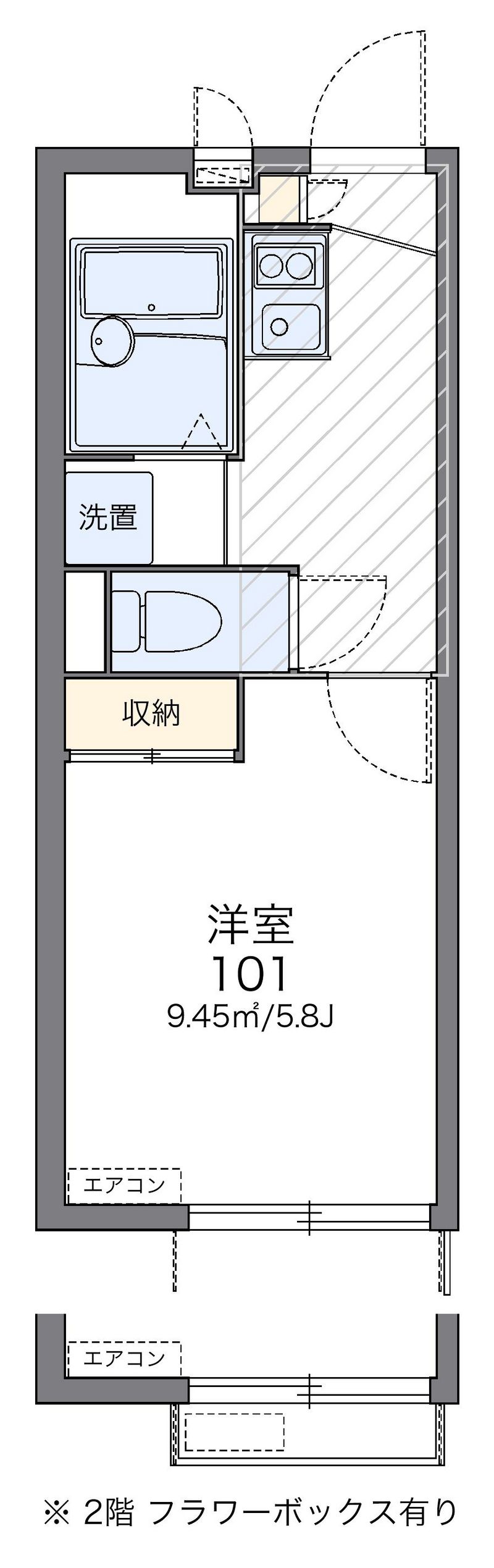 レオパレスパークソフィア　桜 間取図