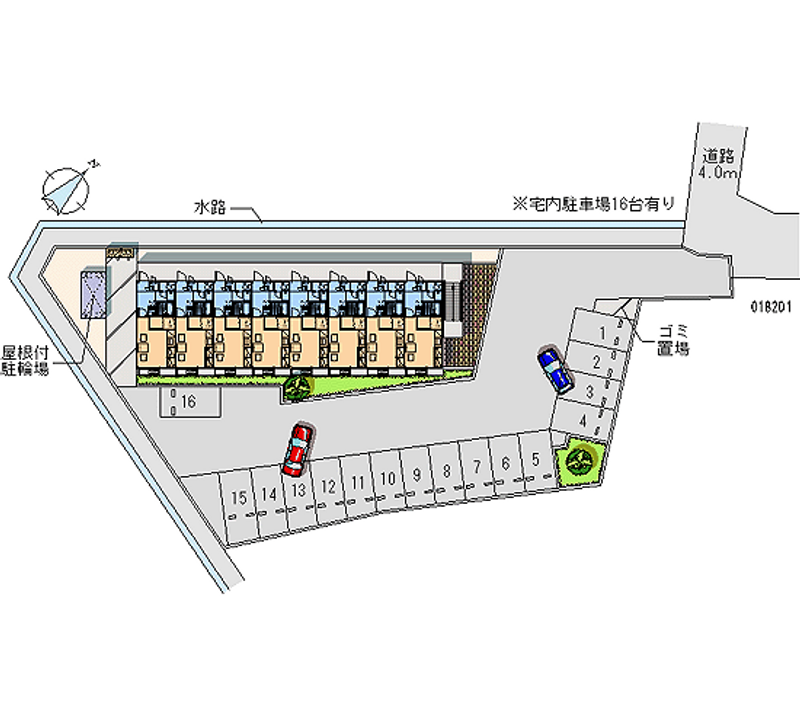 レオパレスピーチ 月極駐車場