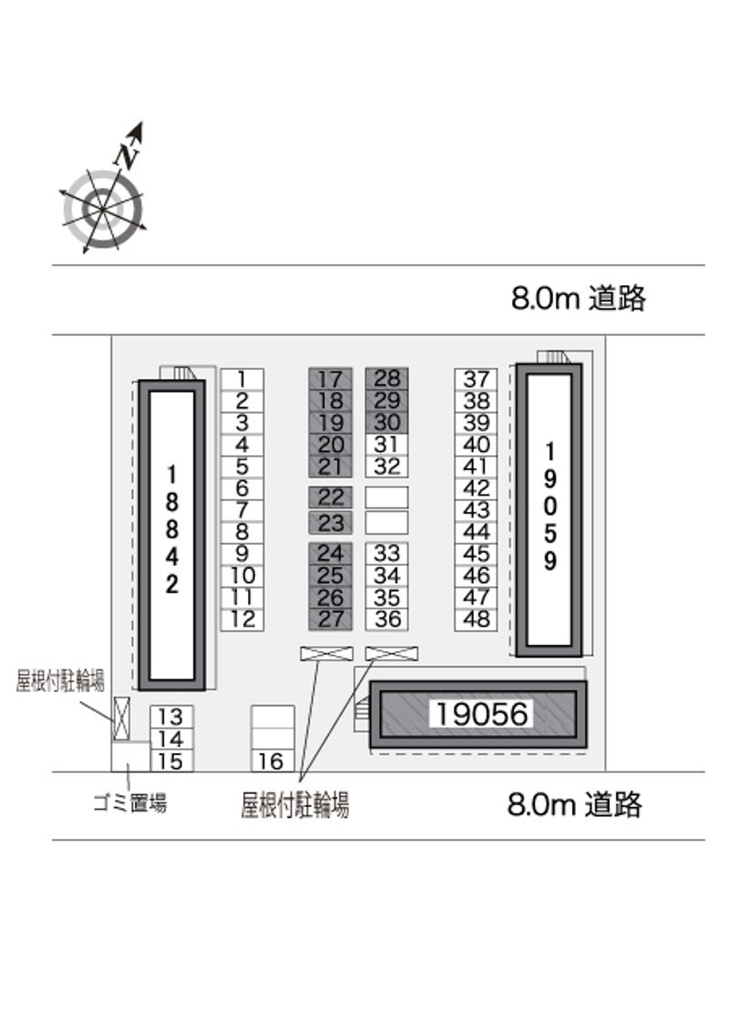 レオパレスサンシャインⅡ 配置図