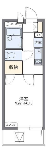 レオパレスタウンコート 間取り図