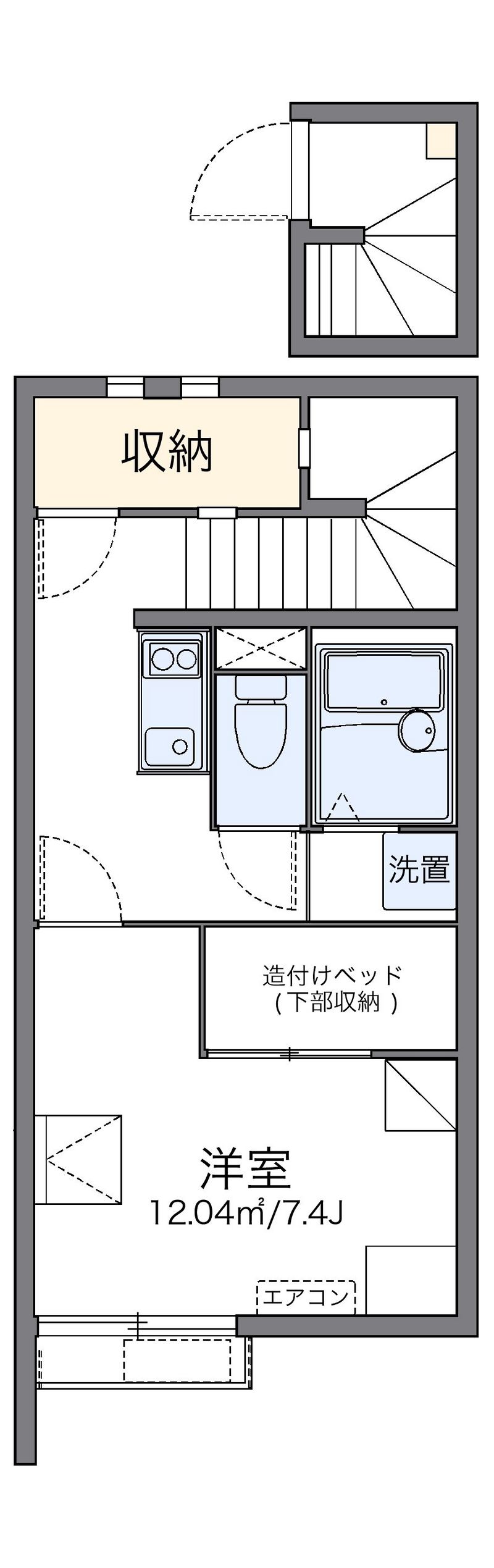 レオネクストサンライズ富岡Ⅲ 間取図