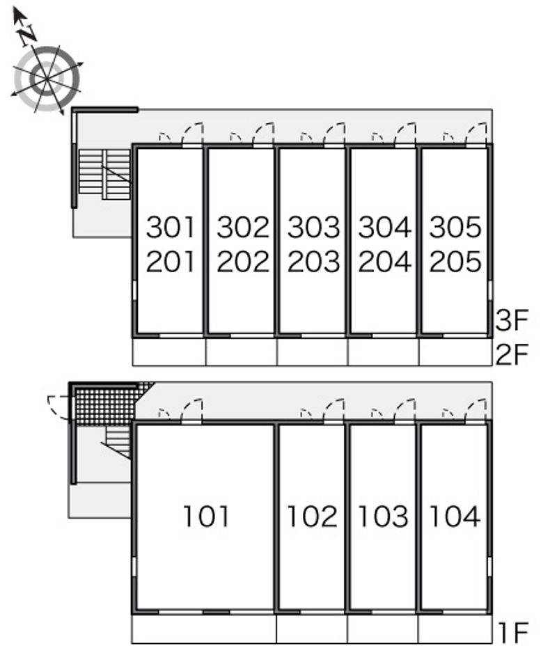 レオパレスシュペリュール 間取り配置図