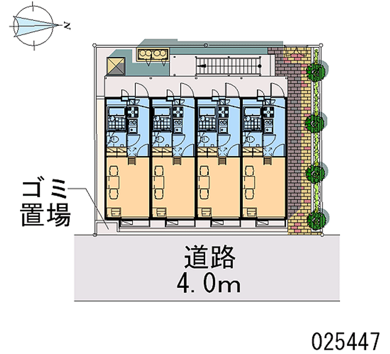 レオパレスグランドゥール 区画図