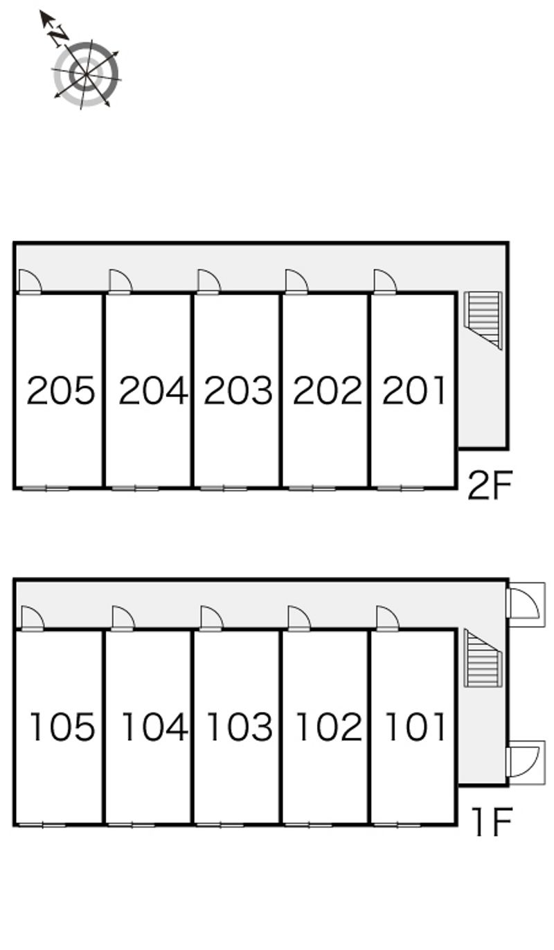 レオパレス信濃 間取り配置図