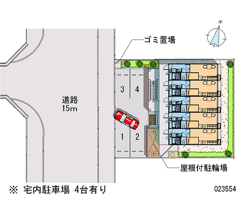 レオパレスボムール 区画図