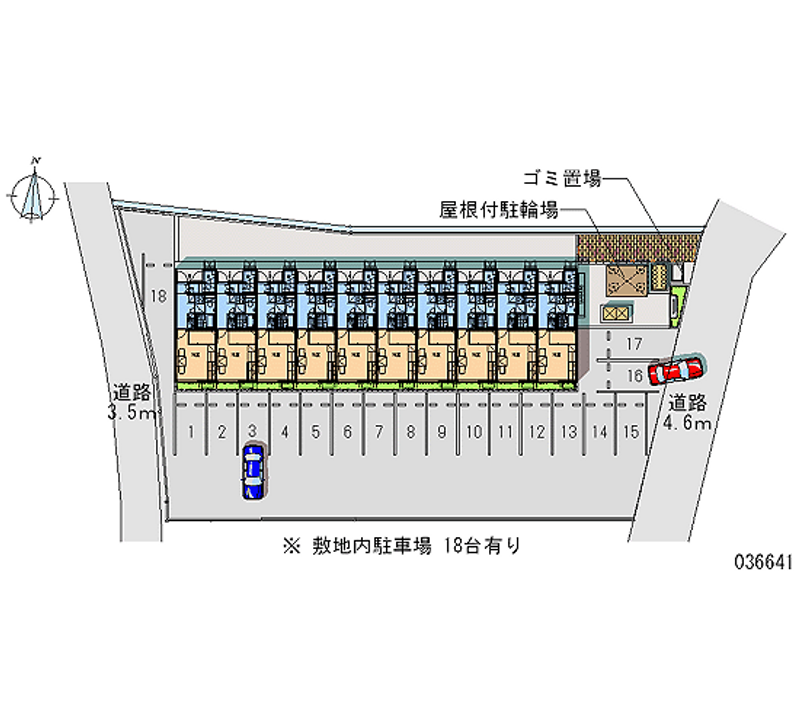 レオパレスセントラルＫ 月極駐車場