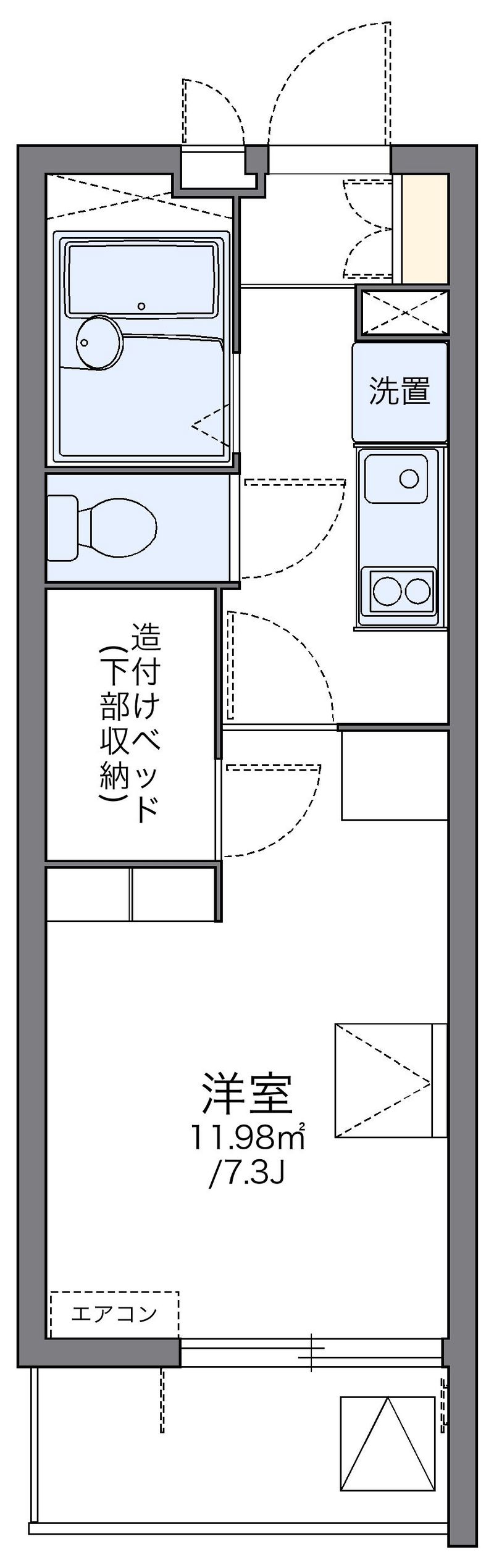 レオパレスカンテサンス 間取図