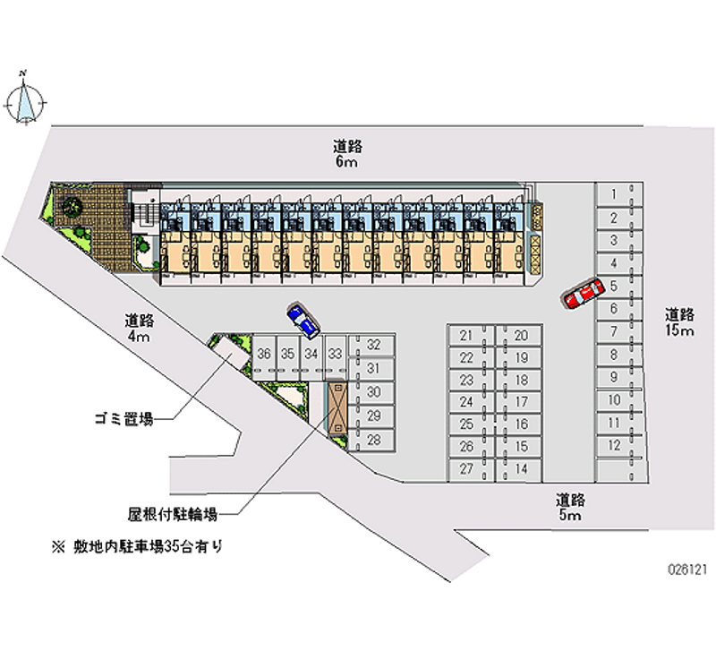 レオパレス辻薬師 月極駐車場