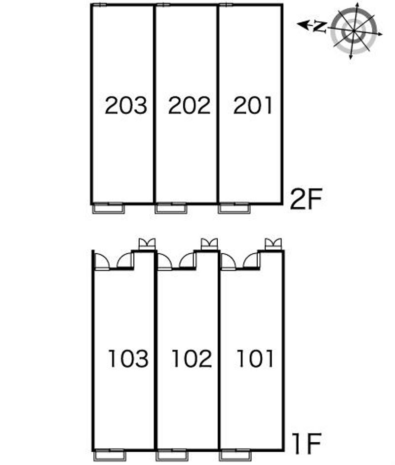 レオパレスアールスコート 間取り配置図
