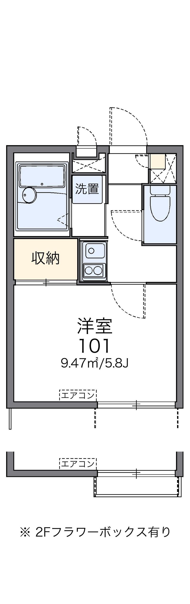 レオパレスメゾン　ド　ツルマ 間取図