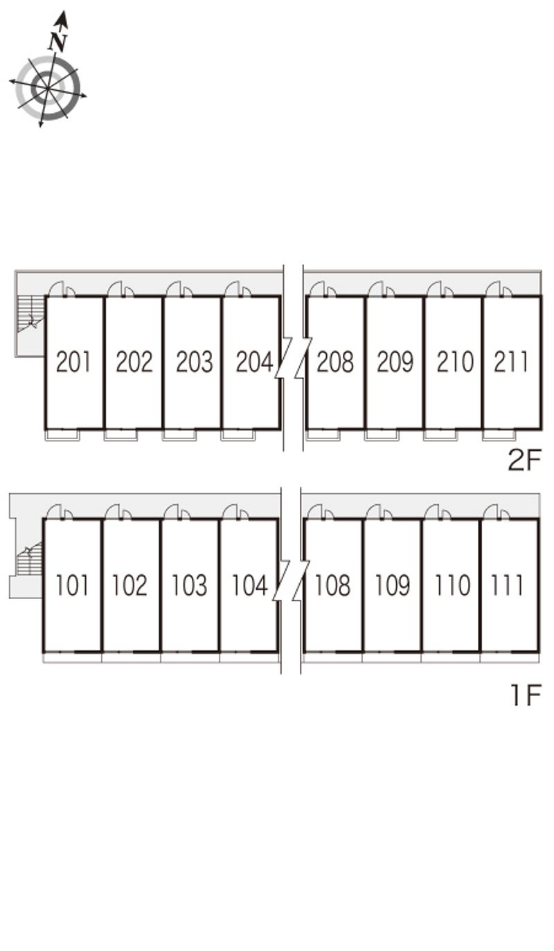 レオパレスＩＮＢＥ・Ⅰ 間取配置図
