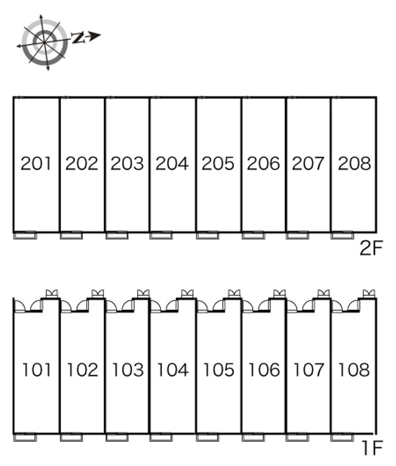レオパレスシャルマン雅 間取配置図