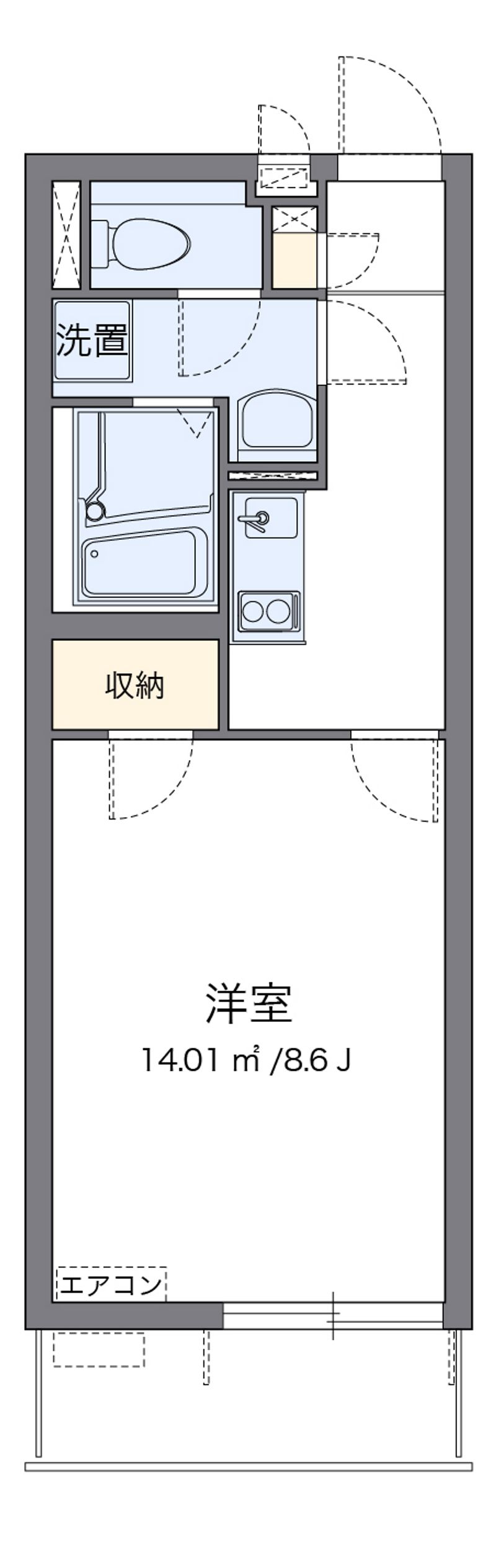 クレイノ未来 間取図