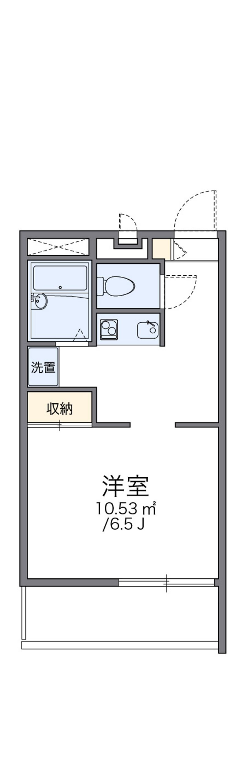 レオパレス毘沙門 間取図