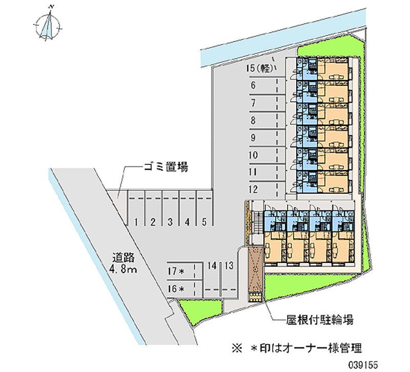 レオパレス中央公園 月極駐車場