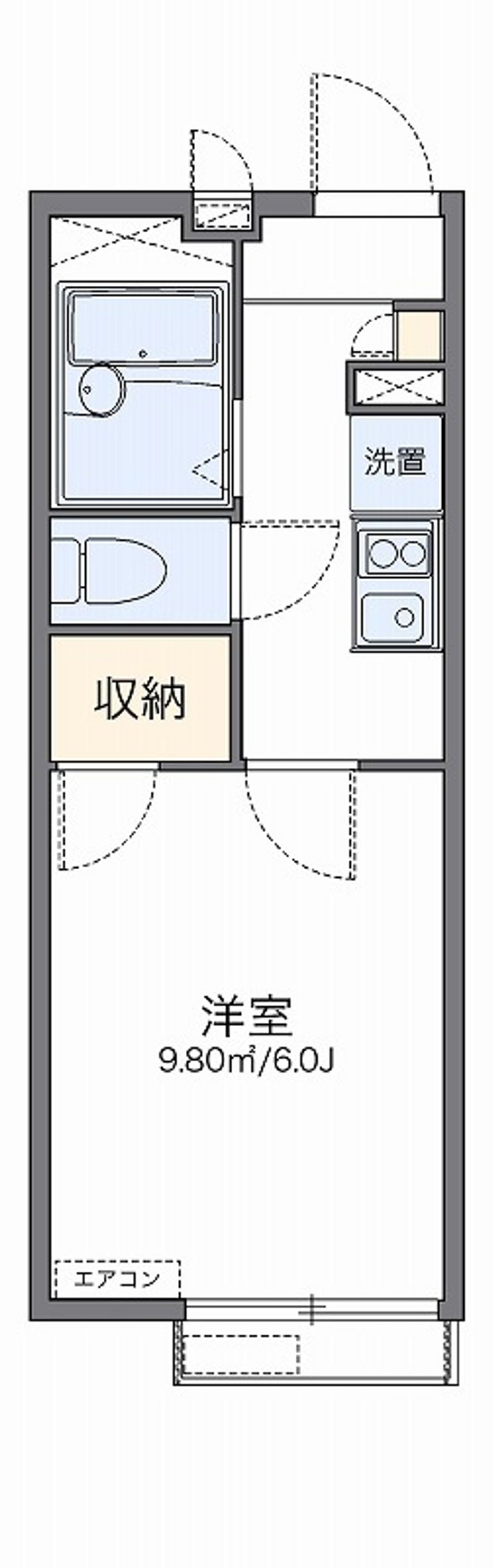 レオパレス栗木コーポ 間取図
