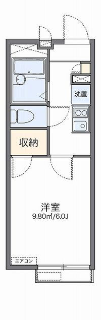 レオパレス栗木コーポ 間取り図